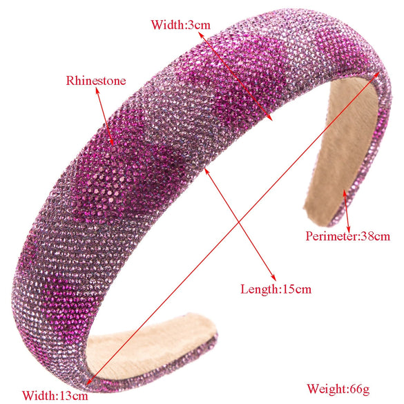 Hair Hoop Headband Rhinestone Diamond Love Shape Hair Accessories