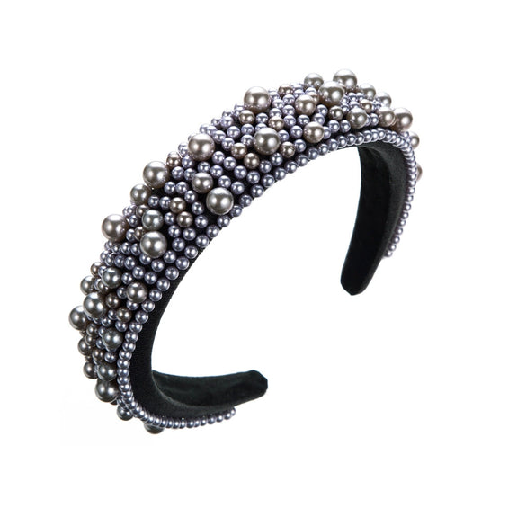 Hair Hoop Pearl Handmade Geometric Women's Hair Accessories