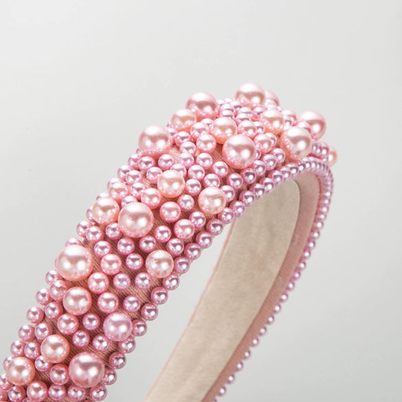 Hair Hoop Pearl Handmade Geometric Women's Hair Accessories