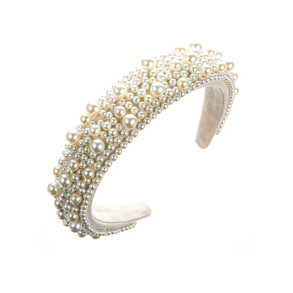 Hair Hoop Pearl Handmade Geometric Women's Hair Accessories