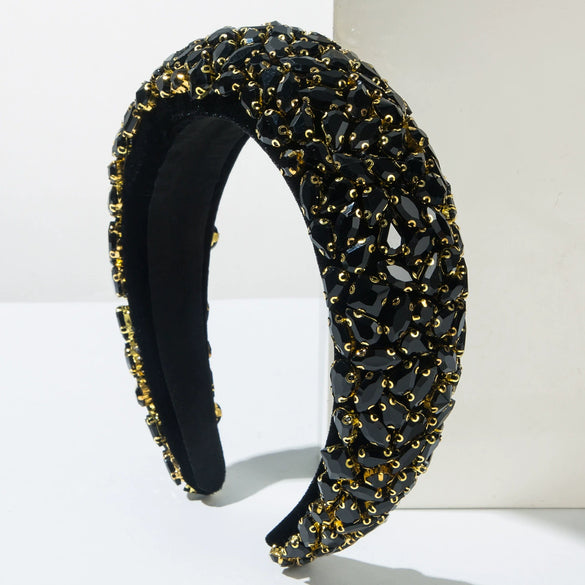 Hair Hoop Rhinestone Baroque Diamond Shining Light Luxury Women's Hair Accessories