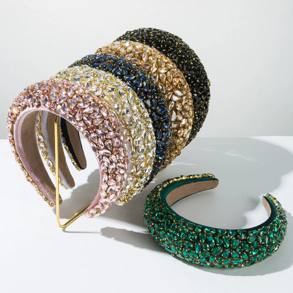 Hair Hoop Rhinestone Baroque Diamond Shining Light Luxury Women's Hair Accessories