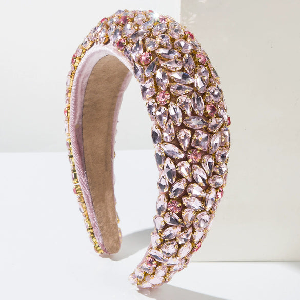 Hair Hoop Rhinestone Baroque Diamond Shining Light Luxury Women's Hair Accessories