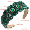 Hair Hoop Rhinestone Glass Drill Geometric Diamond Baroque Style Hair Accessories
