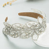 Hair Hoop Rhinestone Leaf Shape Baroque Retro Hair Accessories For Women