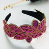 Hair Hoop Rhinestone Leaf Shape Baroque Retro Hair Accessories For Women