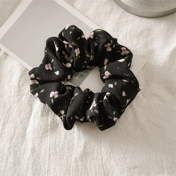 Hair Jewelry Chiffon Fabric Sweet Style Handmade Large Intestinal Ring Hair Rope