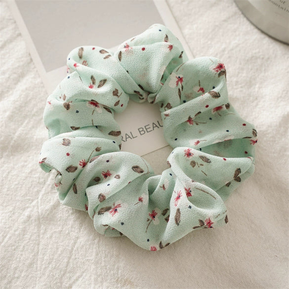 Hair Jewelry Chiffon Fabric Sweet Style Handmade Large Intestinal Ring Hair Rope