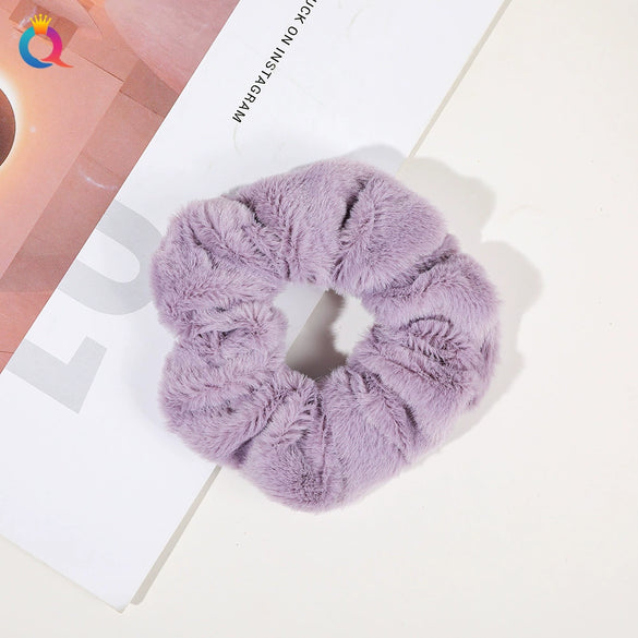 Hair Jewelry Plush Handmade Rabbit Shape Hair Ring