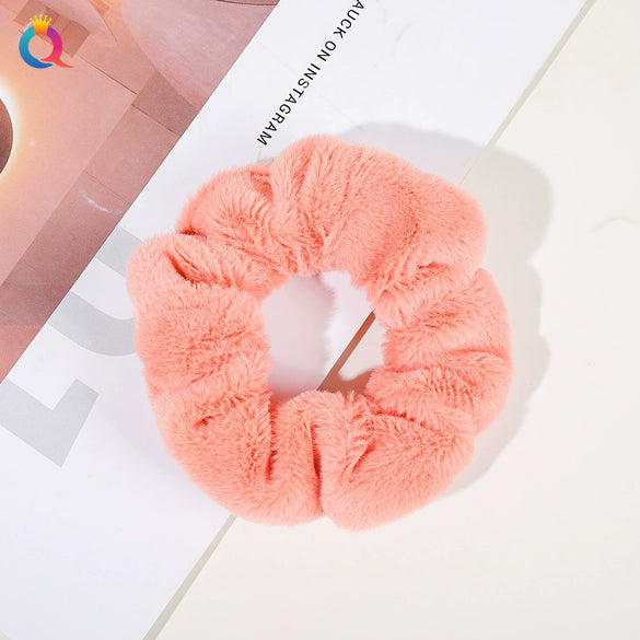 Hair Jewelry Plush Handmade Rabbit Shape Hair Ring