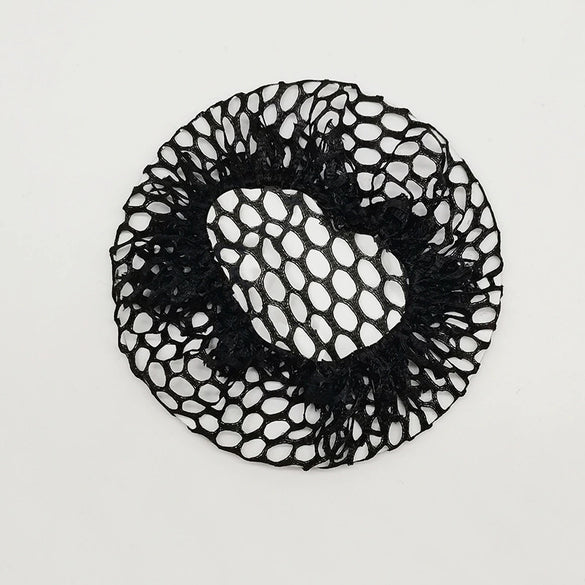 Hair Net Head Flower Hair Clip Net Pocket Elastic Fine Net Full Head Bag Thick And Thin Net Encryption Thick Net With Dancing Work Hair Accessories