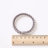 Hair Ring Braided Cloth Handmade Geometric Double Color Twist Braid