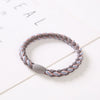 Hair Ring Braided Cloth Handmade Geometric Double Color Twist Braid