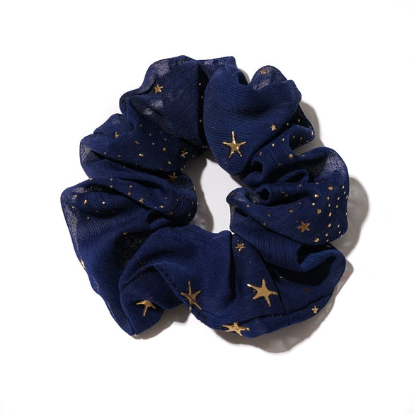 Hair Ring Chiffon Cloth Sweet Star Bow Design Seiko