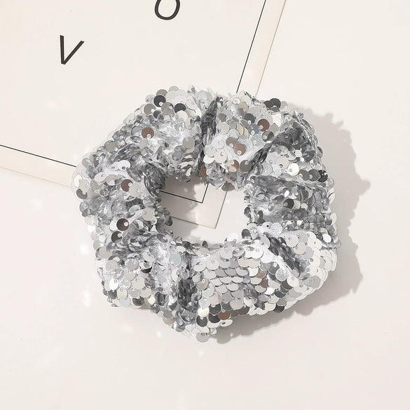 Hair Ring Cloth Handmade Mermaid Flip Large Bowel Shape Fish Scale Large Sequin Design