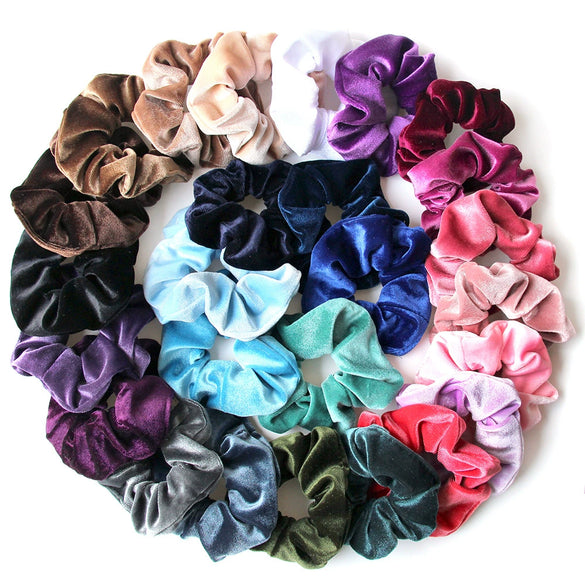 Hair Ring Cloth Handmade Round Style Velvet Feeling