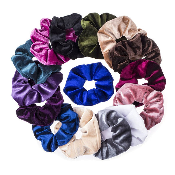 Hair Ring Cloth Handmade Round Style Velvet Feeling