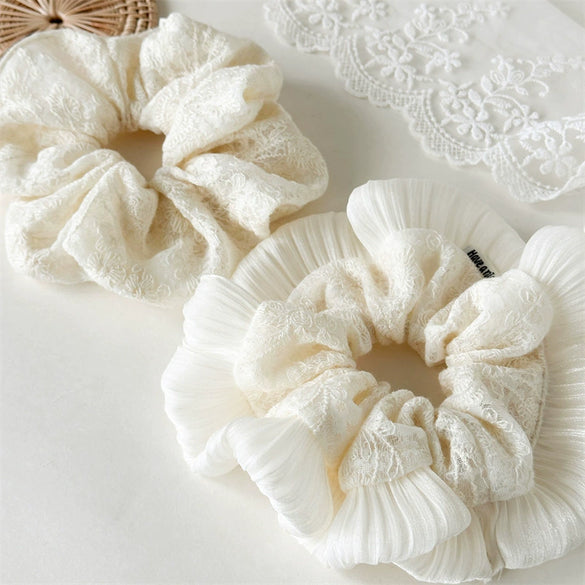 Hair Ring Cotton And Linen Manual Embroidery High Elasticity