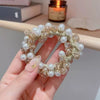 Hair Ring Crystal Handmade Rubber Tendon Female Elegant High Elasticity Headwear
