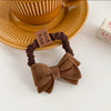 Hair Ring Fabric Flower Bow Drip Glue Handmade Inlaid Simple Hair Accessories For Girls