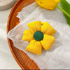 Hair Ring Fabric Flower Bow Drip Glue Handmade Inlaid Simple Hair Accessories For Girls