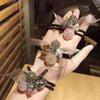 Hair Ring Fabric Geometric Handmade High Elastic Hair Rope