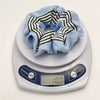 Hair Ring Fabric Handmade Blue Striped Simple Style