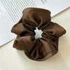 Hair Ring Fabric Handmade French Retro Style With Large Intestine Shape And Fringed Flower Bud Design