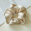 Hair Ring Fabric Handmade French Retro Style With Large Intestine Shape And Fringed Flower Bud Design