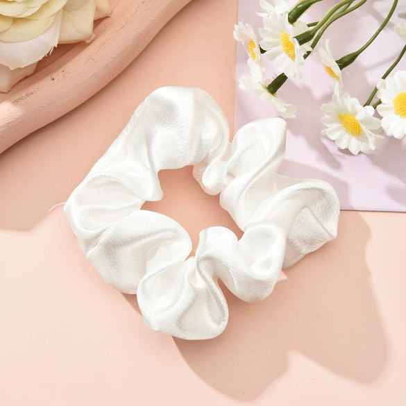 Hair Ring Fabric Handmade Solid Color Simple Fashion Female Hair Accessories