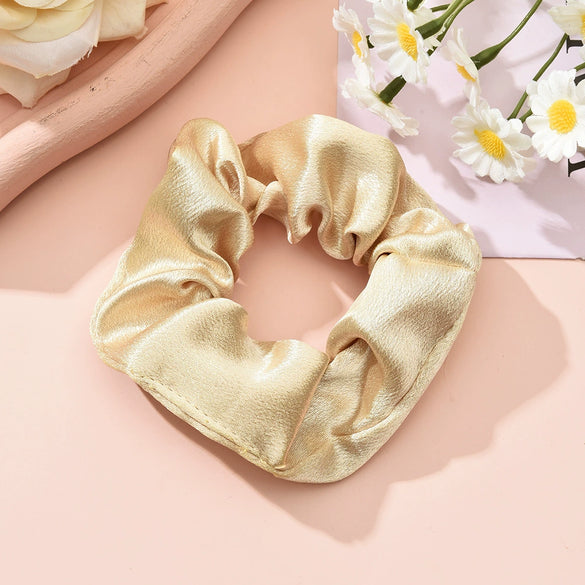 Hair Ring Fabric Handmade Solid Color Simple Fashion Female Hair Accessories