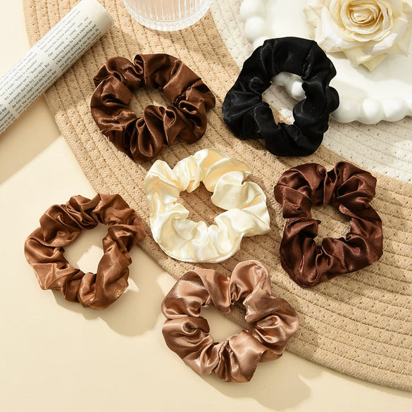 Hair Ring Fabric Handmade Solid Color Simple Fashion Female Hair Accessories