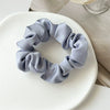 Hair Ring Fabric High Elastic Simple Solid Color Handmade