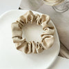 Hair Ring Fabric High Elastic Simple Solid Color Handmade