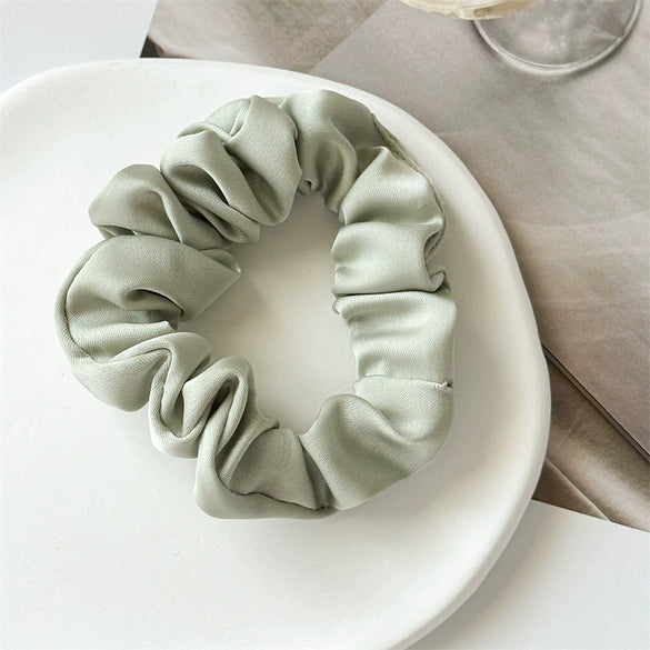 Hair Ring Fabric High Elastic Simple Solid Color Handmade