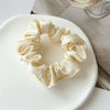 Hair Ring Fabric High Elastic Simple Solid Color Handmade