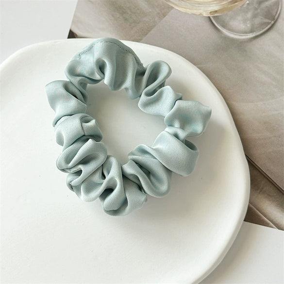 Hair Ring Fabric High Elastic Simple Solid Color Handmade
