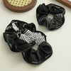 Hair Ring Fabric High Elasticity Handmade Navy Style