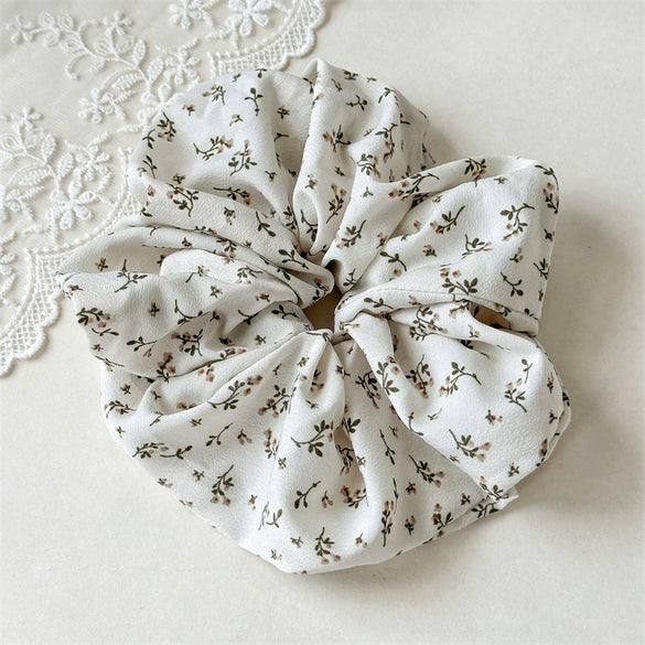 Hair Ring Fabric Lazy Style Floral Seiko High Elasticity For Women