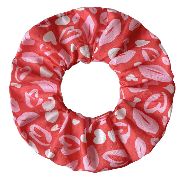 Hair Ring Fabric Love Lip Pattern Knitted Hair Accessories