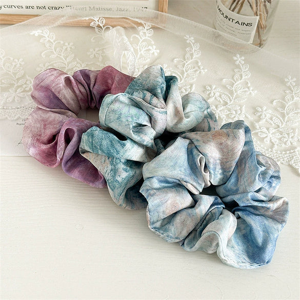 Hair Ring Fabric Tiedye Handmade Elastic