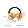 Hair Ring Hair Accessories Stainless Steel Curved Bow Electroplated