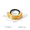 Hair Ring Hair Accessories Stainless Steel Curved Bow Electroplated