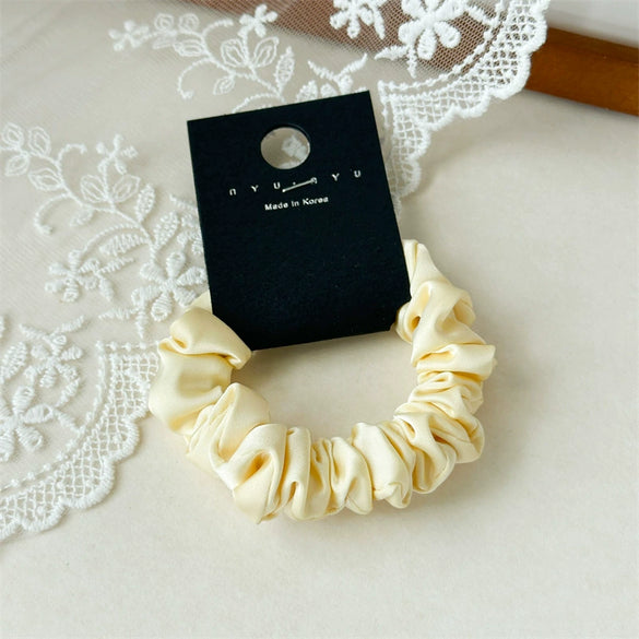 Hair Ring Hair Rope Fabric Handmade Elegant Simple Small Intestinal Circle Allmatch For Women