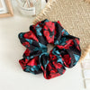 Hair Ring Hair Rope Hair Strap Cloth Rose Print Handmade