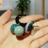 Hair Ring Hair Rope Pearl Round Ball Geometric Handmade