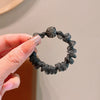 Hair Ring Hair Rope Pearl Round Ball Geometric Handmade
