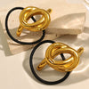 Hair Ring Hair Strap Head Rope 316L Stainless Steel Geometric Fashion Electroplated