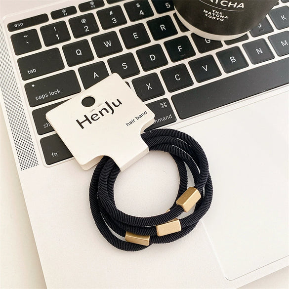 Hair Ring Head Rope Mixed Material Handmade High Elastic Women's Fashionable Durable