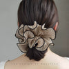 Hair Ring Head Rubber Band Fabric Handmade High Elasticity Geometric